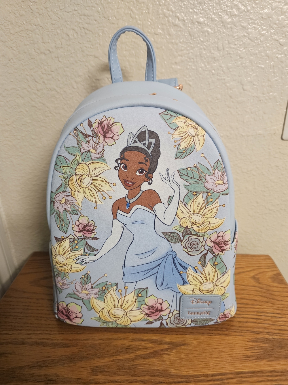 Disney Loungefly Princess Tiana Floral Mini Backpack